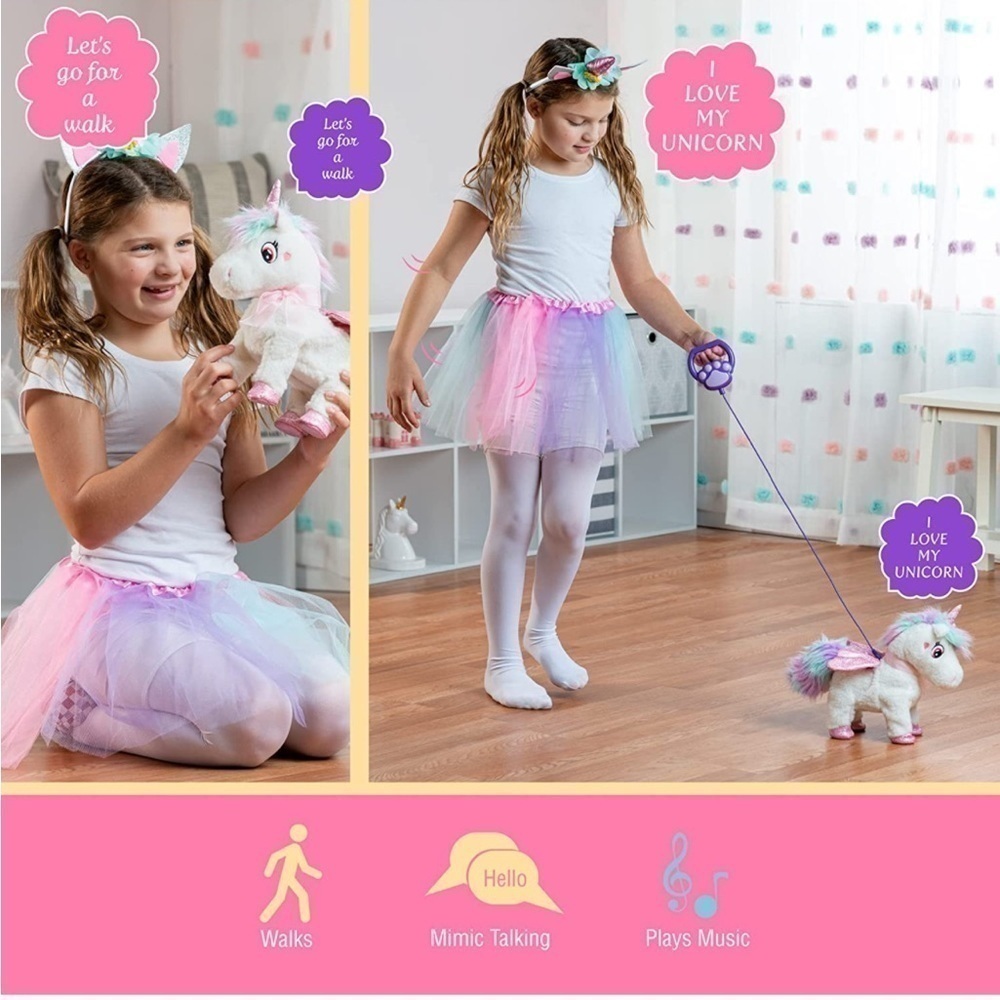 Brand New Girls Unicorn Gift Set Remote Control Plush, Costume, Painting Craft - Picture 13 of 14
